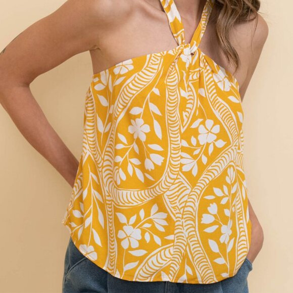 Ricki's Tops - Ricki's Halter Printed Blouse